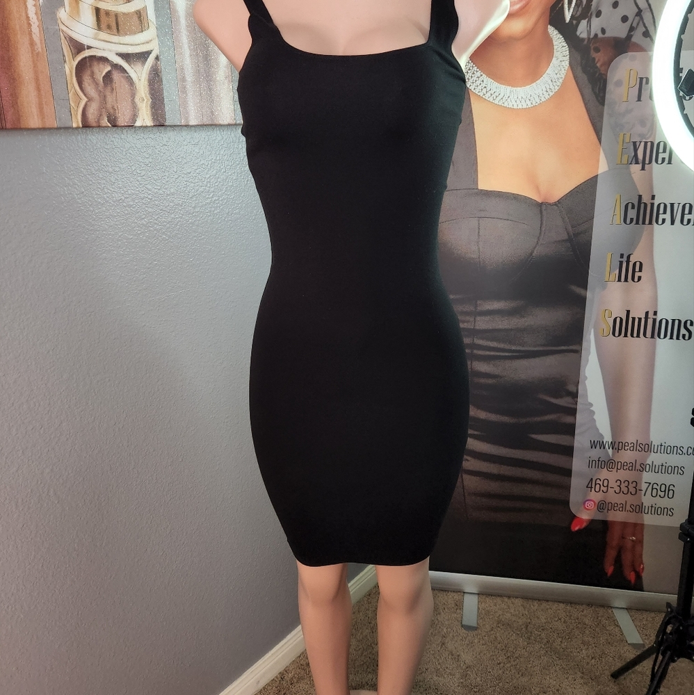 Forever 21, S, black mid dress